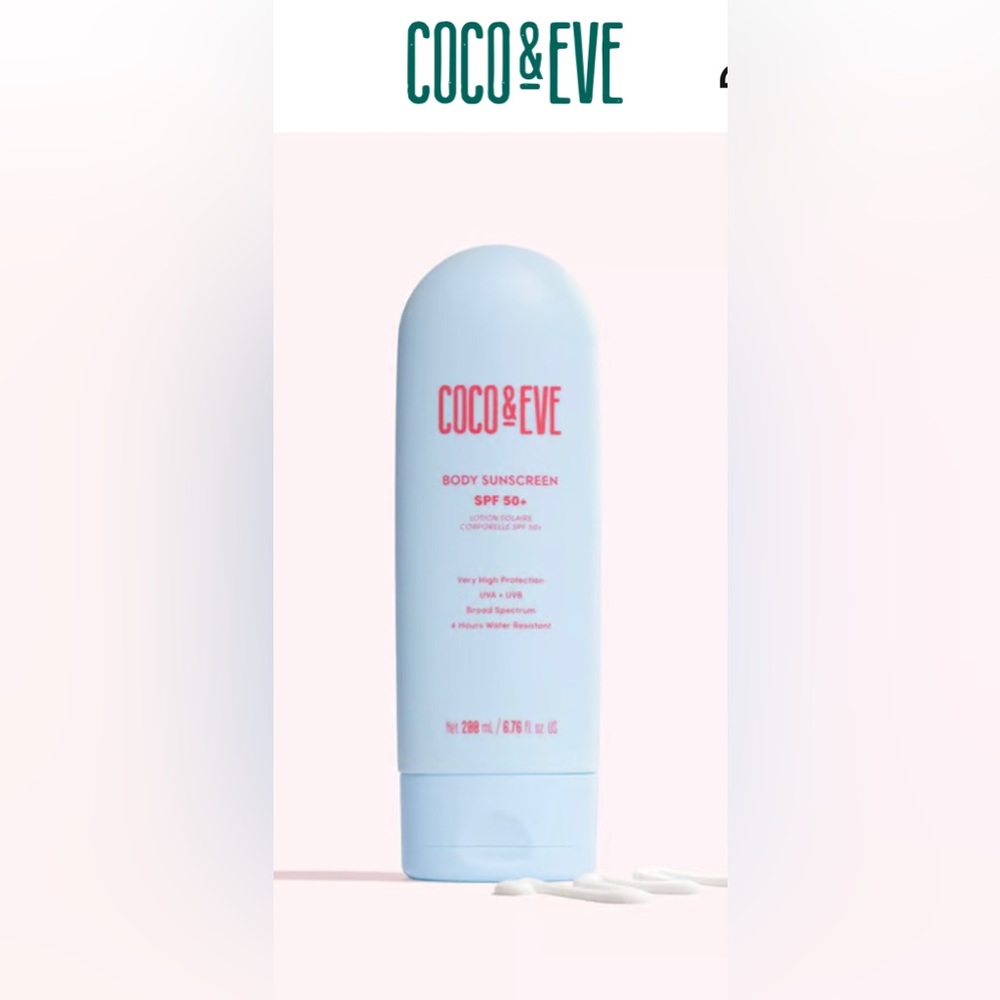 SPF 50 sunscreen for body Coco & Eve NWT